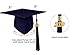 GraduatePro Matte Graduation Cap and Gown 2025 Set Bulk with Tassel for High School & College Navy 54