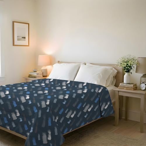 Summer BASIC Printed Quilt, Made in Italy, Chalks, Double 250 x 240 cm
