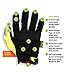Mechanix Wear Hi-Viz M-Pact Gloves - High-Visibility Impact Gloves - For Builders Safety - For Construction - Vibration Absorbing - Touchscreen Compatible - Fluorescent Yellow - Medium
