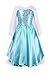 ReliBeauty Girls' Princess Elsa Fancy Dress Costume (5, Sky Blue)