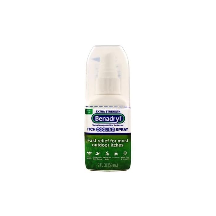 Benadryl Itch Relief Spray for Extra Strength, 2 Count