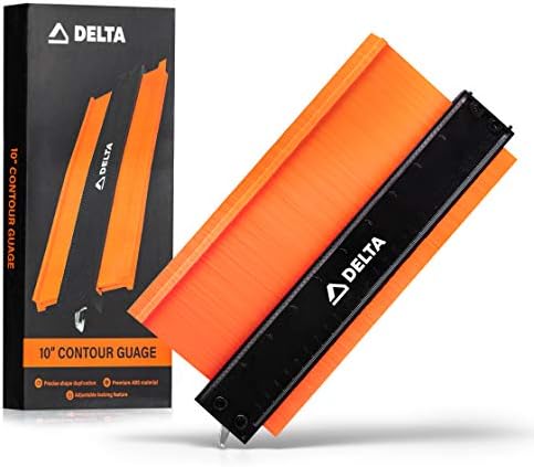 Delta Contour Gauge Profile Tool: 10 Inch Contour Shape Duplicator with Adjustable Lock – Tools for Home Improvement – Simple To Use Duplicating Scribe Tool for DIY, Woodworking, Tile Work, and More