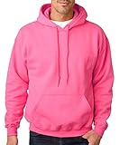 Gildan Men's Rib Knit Pouch Pocket Hooded Sweatshirt