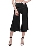 TWINTH Capri Pants Plus Size Wide Leg Loos Fit Lounge Pants