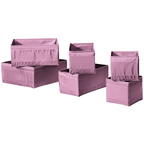 Ikea Skubb Storage Box Set Of 6 Drawer Organizers Purple Multi