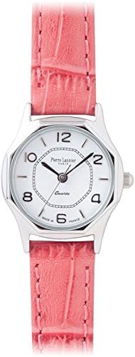PIERRE LANNIER press watch octagonal Watch Silver / Croco salmon pink P043604 C57 Ladies