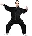 Itopfox Unisex Cotton Blend Kung Fu Tai Chi Uniform Martial Arts Wear Black XL
