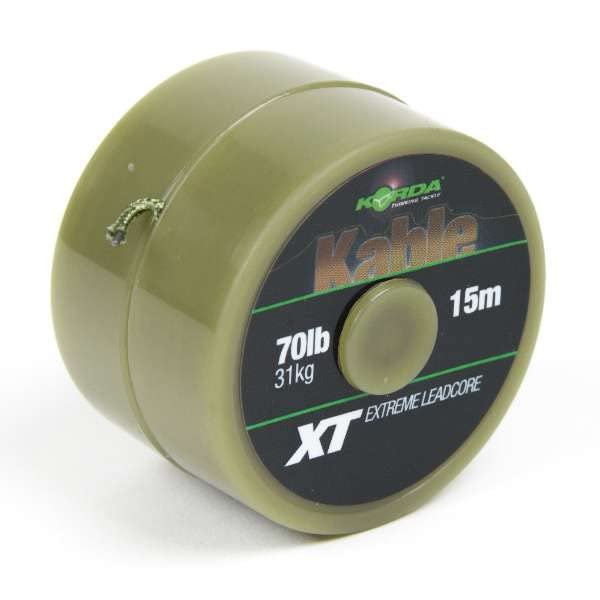 KORDA KABLE XT EXTREME LEADCORE 70LB 15M (Weedy Green)