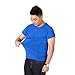 Big Sale! Fastbot Men's Solid Color Baby Big Pocket Kangaroo Dad Stretch Short Sleeve T-Shirt