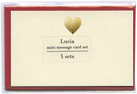 Amazon Lucia ルチア ミニメッセージカードセット Heart Lca 011 ラッピング材 文房具 オフィス用品