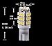 XT AUTO 6pcs Super Bright Cool White T10 Wedge 42-SMD 3528 LED Light bulbs W5W 2825 158 192 168 194 for Car Boot Trunk Map Light Number Plate License Light