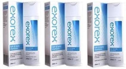 Exorex Psoriasis and Eczema Treatment Hair & Body Shampoo 250ML-PACK OF 3 by Exorex