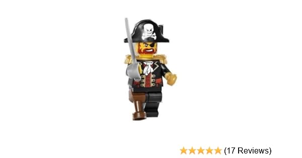 Lego Pirate Captain Brickbeard Redbeard Minifigure 2009