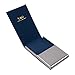 Blue business card case for men Black Stainl?ess Steel Y&G leather card case with gift box CC1012 Blue