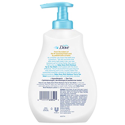 Baby Dove Tip to Toe Wash, Rich Moisture 13 oz