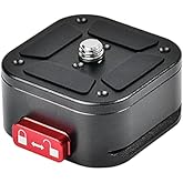 Quick Release Plate, Camera Tripod Mount Arca Swiss QR Plate Fast Claw Clamp Compatible with Canon Sony Nikon Pentax DSLR/SLR/Zhiyun/Feiyu/DJI/Moza Stabilizer, Tripod Slider Gimbal