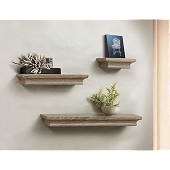 Amazon.com: Mantel Shelf Aged Gray Dimensions: 9.25"h X 34