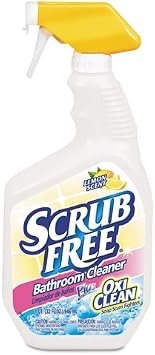 Amazon Com Arm Hammer Scrub Free Soap Scum Remover Lemon 32oz Spray Bottle 8 Carton Office Products
