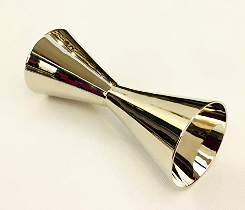 Akanksha Arts Silver Plated EPNS Peg Measurer Conical (20/40ml, Silver)