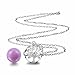 EUDORA Life Tree Harmony Bola Angel Chime Caller 18mm Pregnancy Pendant Perfume Necklace Prayer Bell Orchid