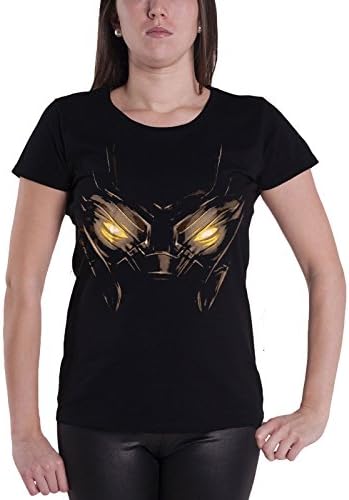 Black Panther T Shirt Marvel Eyes Glowing Official Womens Black Junior Fit