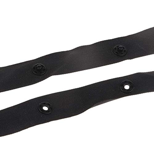 50 Yard Resin Snap Tape fit for Duvet Garment Cushion Covers Strap Fix (Black)