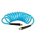 WYNNsky 1/4''×10ft Recoil PU Air Hose, Air Compressor Hose with Swivel Fittings and Bend Restrictors