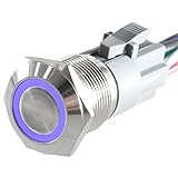 MSAEIQUN 19mm Latching Push Button 12V DC On Off