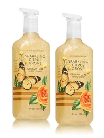 Bath And Body Works 2 Pack Sparkling Citrus Grove Sun Ripened Citrus Warm Amber And