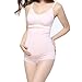 Bamboo Fiber Maternity Underwear, KUCI Women Ultra High Waist Superelastic Pregnant Panties Briefs (Large, Grey+Pink/2Pack)