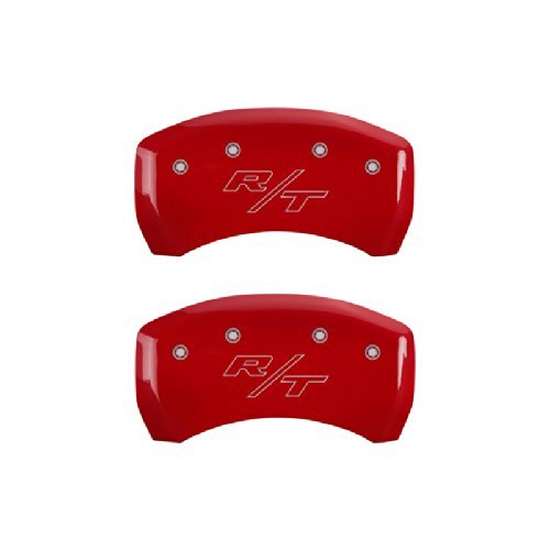 MGP Caliper Covers 12162SCBRRD Caliper Cover with Red Powder Coat Finish, (Set of 4) (Certified Refurbished)