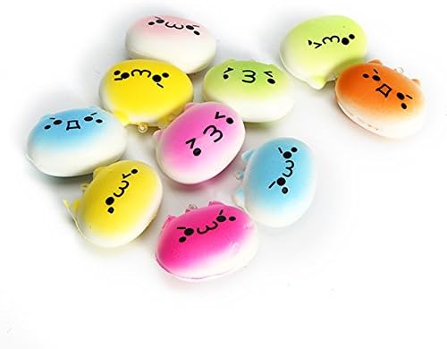 1PCS New Cute Funny Kawaii Face Simulate Colorful Cartoon Totoro Squishy Toy Stress Reliever Phone C