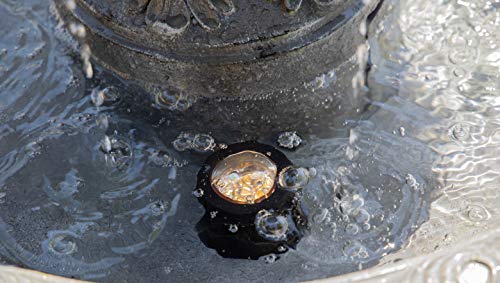 image for Kenroy Home 51010ZC Ibiza Outdoor Tiered Fountain with Lights, Zinc Fi