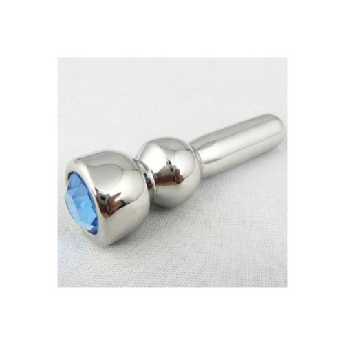 'Vali', 1.75', Jeweled , SOLID 316LVM Surgical Steel Starter Urethral Penis Plug , Made in US by 'Skeleton KeyTM... image