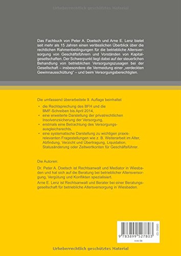 Versorgungszusagen An Gesellschafter Geschäftsführer Und - 