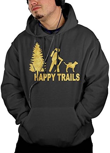 HODL MOD Hiking Happy Trails Girl Casual Mens Long Sleeve Hoodie Sweatshirt Drawstring L
