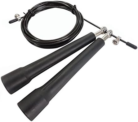 TPG Jump Rope - Fast Speed Cable with 4 High-Grade Metal Ball Bearings - Designed to Increase RPMs, Master Double Unders