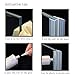 Glass Door Seal Strip, A Roll 120 Inch 10mm Frameless Shower Door Sweep to Stop Shower Leaks (With the High Viscosity Adhesive)