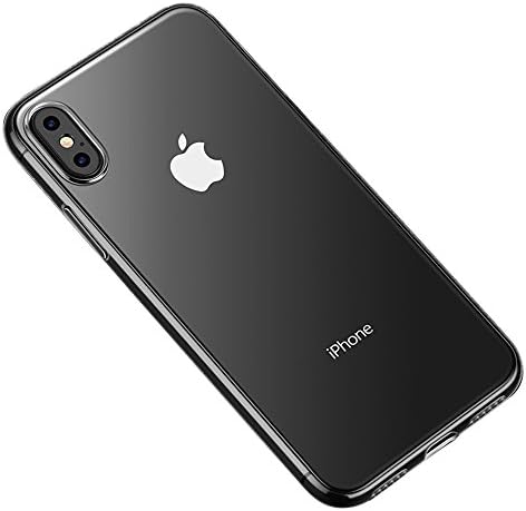 iPhone X Case, JINJU Premium Slim Crystal Clear Soft iPhone 10 Case With Wireless Charging Support [Smart Inner Texture] And Lanyard Hole For Apple iPhone 10 (2017)