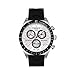 Tissot Men's T0444172703100 PRS 516 Silver-Tone Chronograph Dial Watch With Black Rubber Band