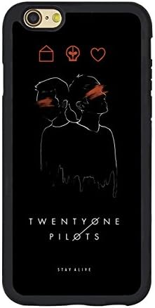 Iphone plus case,Twenty one pilots poster black hard plastic for Iphone 6 plus/6s plus 5.5" TPU Case