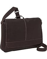 Kenneth Cole Reaction Come Bag Soon - Colombian Leather Laptop &amp; iPad Messenger, Brown