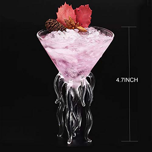 Octopus Shape Cocktail Glass - Image 4