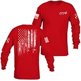 Grunt Style 1776 Flag Long Sleeve Men's T-Shirt