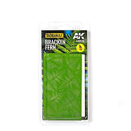 AK Interactive - Bracken Fern: MINIATURE TOY FURNISHING - Fern - Green - Realistic Naturalistic