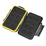 JJC MC-MSD16 Rugged Water-Resistant Memory Card Case (16x microSD Cards)