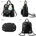 Backpack Purse for Women Large Capacity Leather Shoulder Bags Cute Mini Backpack for Girls,Grey