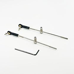 2PCS RC Boat Push Rod Kit Plastic Tie Rod Ends Ball