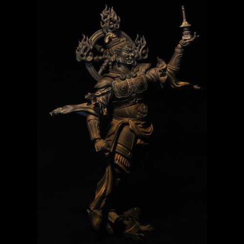 Kaiyodo Takeya Revoltech Action Figure: #001 Tamonten Wooden Version