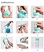 Cosmetic Container 4in1 Refillable Travel Lotion Bottles Set Reusable Cosmetic Dispenser for Travel and Camping with Compressed Travel Towel from ColorCoral